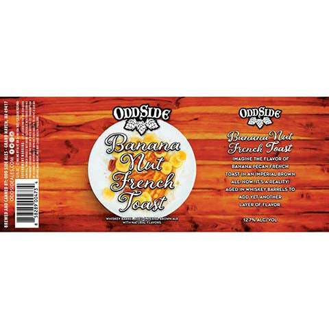 Odd Side Ales Banana Nut French Toast Imperial Brown Ale