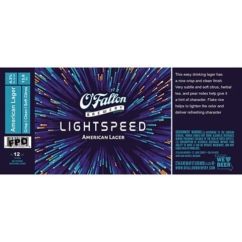 O'Fallon Lightspeed Lager