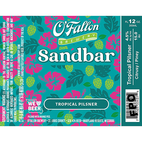 O'Fallon Sandbar Tropical Pilsner