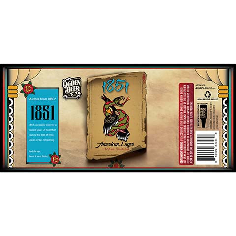 Ogden 1851 American Lager