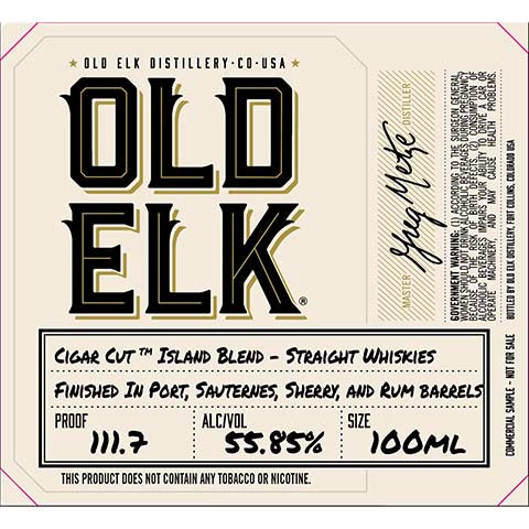 Old Elk Cigar Cut Island Blend Straight Whiskies