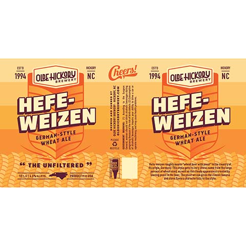 Olde Hickory Hefe-Weizen German Wheat Ale