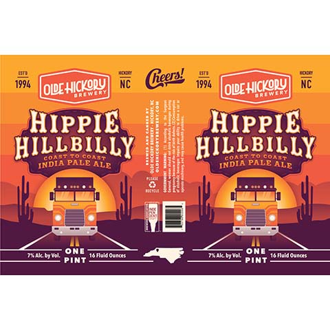Olde Hickory Hippie Hillbilly IPA
