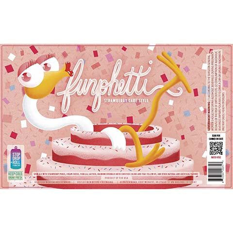 Oozlefinch Funphetti Strawberry Cake Style Sour Ale