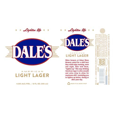 Oskar Blues Dale's Light Lager