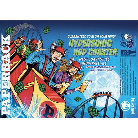 Paperback Hypersonic Hop Coaster IPA