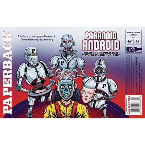 Paperback Paranoid Android Hazy IPA