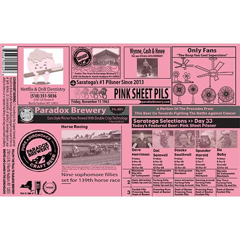 Paradox Pink Sheet Pils