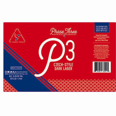 Phase Three P3 Dark Lager