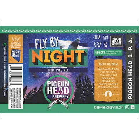 Pigeon Head Fly By Night IPA