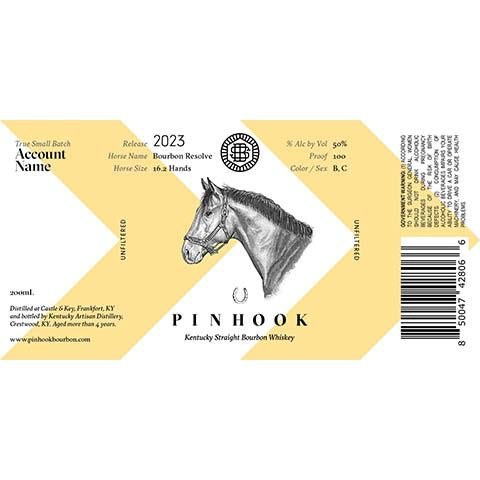 Pinhook True Small Batch Straight Bourbon Whiskey