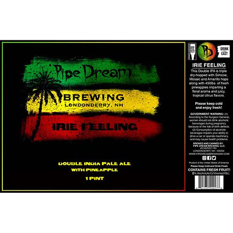 Pipe Dream Irie Feeling DIPA