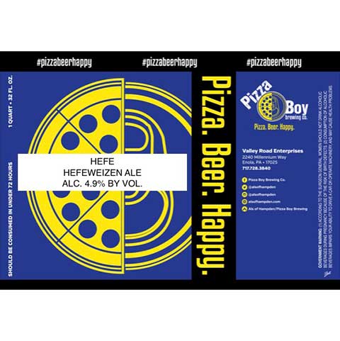 Pizza Boy Hefe Hefeweizen Ale