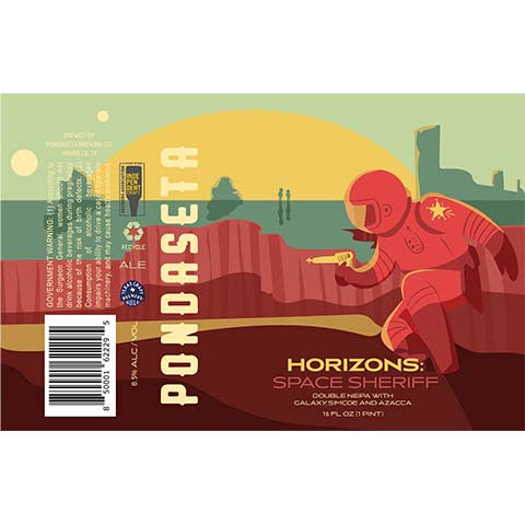 Pondaseta Horizons: Space Sheriff Double Hazy IPA