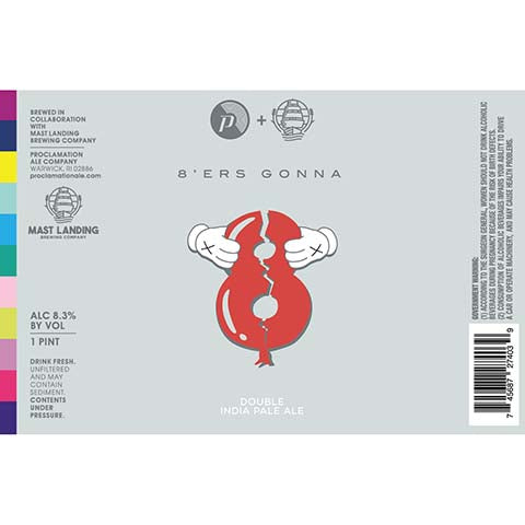 Proclamation/Mast Landing 8'ers Gonna 8 DIPA