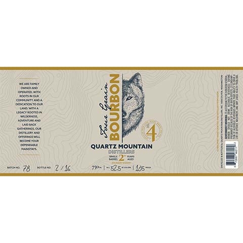 Quartz Mountain Four Grain Bourbon Whiskey