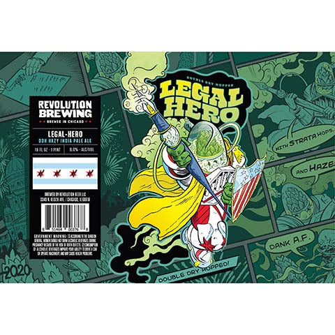 Revolution Legal-Hero DDH Hazy IPA