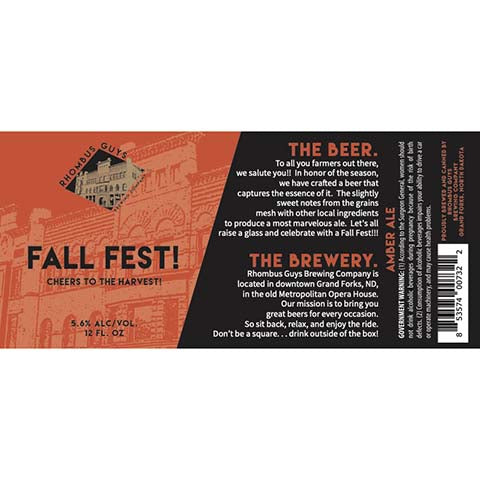 Rhombus Guys Fall Fest! Amber Ale