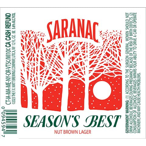 Saranac Season's Best Nut Brown Lager