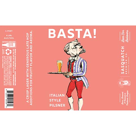Sasquatch Basta! Italian Style Pilsner