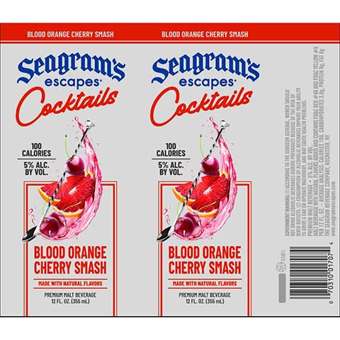 Seagram’s Cocktails Blood Orange Cherry Smash
