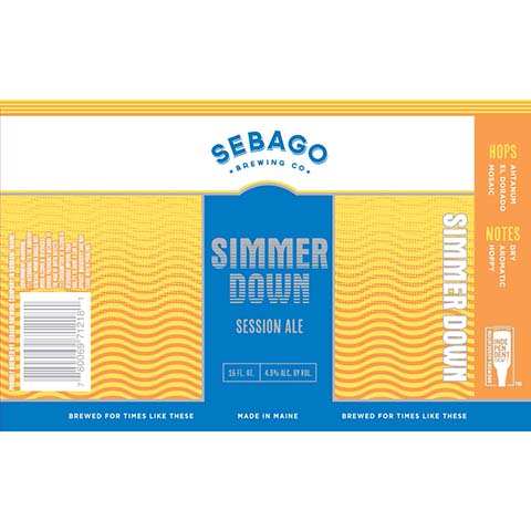 Sebago Simmer Down Session Ale