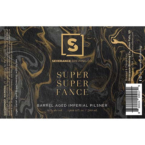 Severance Super Super Fance Barrel Aged Imperial Pilsner