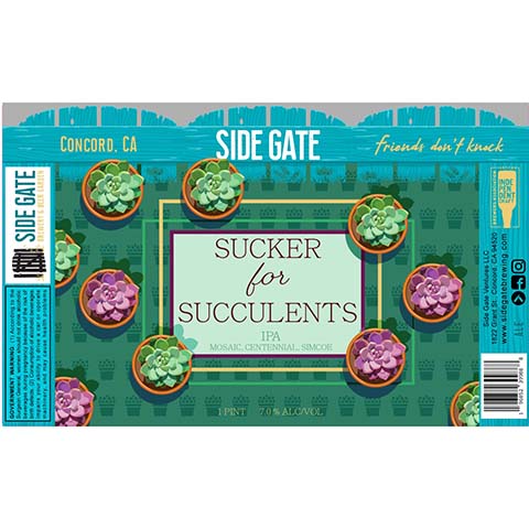 sucker for succulents Side Gate Sucker for Succulents IPA – CraftShack