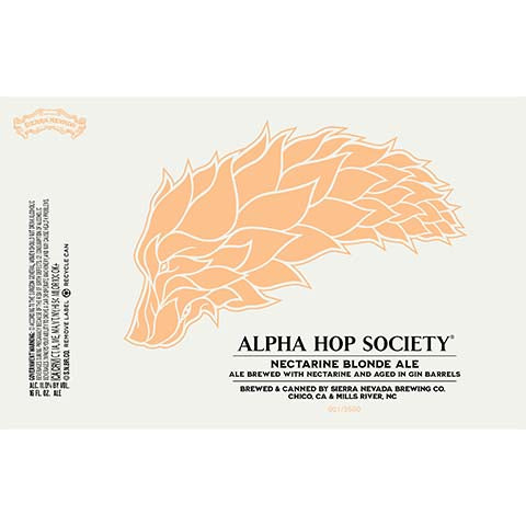 Sierra Nevada Alpha Hop Society Nectarine Blonde Ale