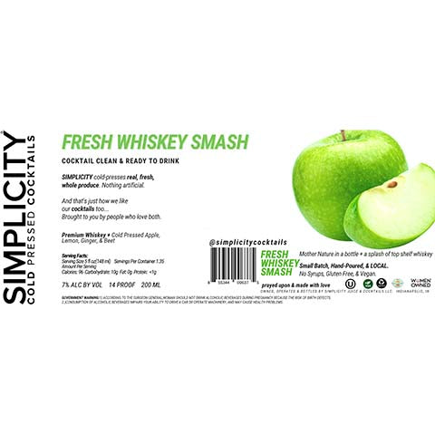 Simplicity-Fresh-Whiskey-Smash-200ML-BTL