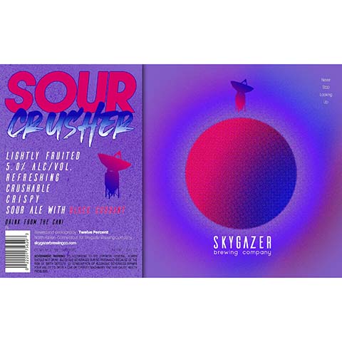 Skygazer Sour Crusher Black Currant Sour Ale