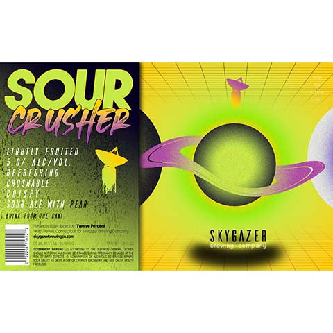 Skygazer Sour Crusher Pear Sour Ale