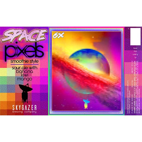 Skygazer Space Pixels Banana Kiwi Mango Sour
