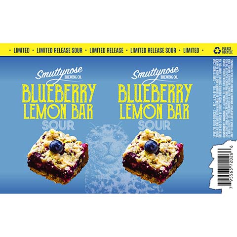 Smuttynose Blueberry Lemon Bar Sour Ale