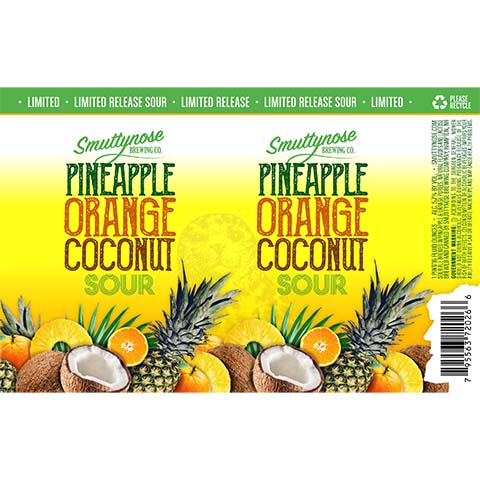 Smuttynose Pineapple Orange Coconut Sour Ale