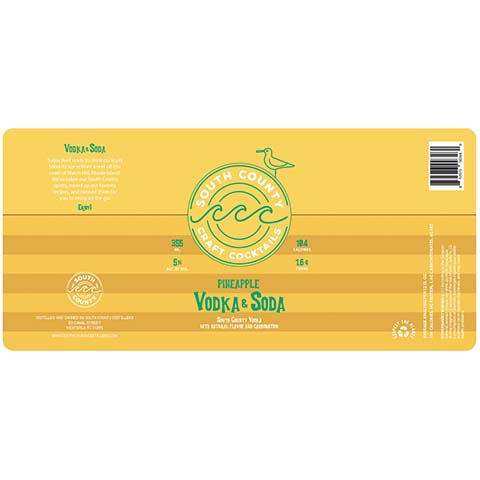 South County Pineapple Vodka & Soda