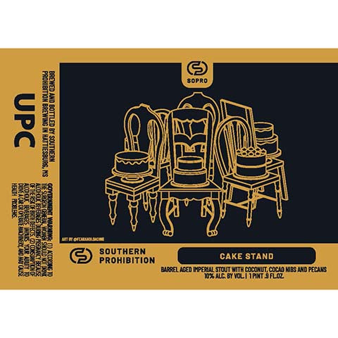 Southern Prohibition Cake Stand Imperial Stout