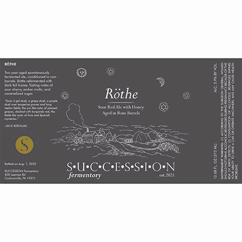 Succession Fermentory Rothe Sour Red Ale