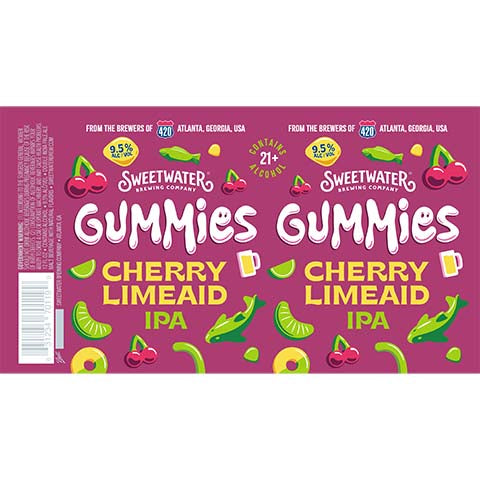 Sweetwater Gummies Cherry Limeaid IPA