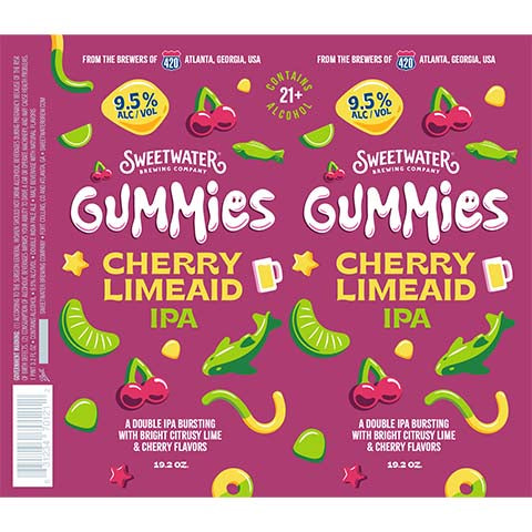 Sweetwater Gummies Cherry Limeaid IPA