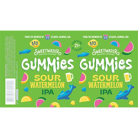 Sweetwater Gummies Sour Watermelon IPA