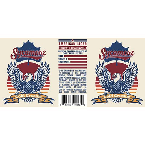 Sycamore Cold Crushie American Lager