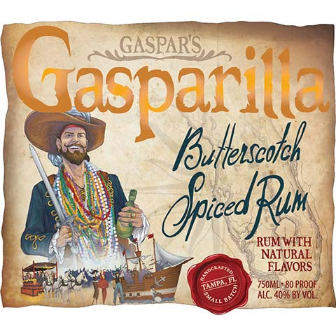 Tampa Bay Gaspar's Gasparilla Butterscotch Spiced Rum
