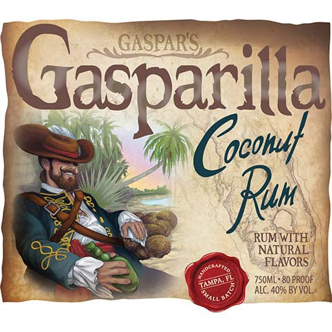Tampa Bay Gaspar's Gasparilla Coconut Rum