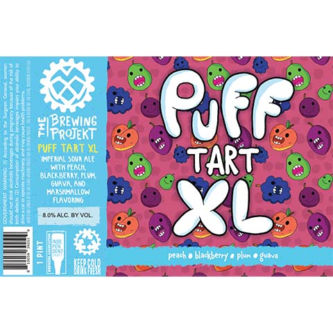The Brewing Projekt Puff Tart XL (peach, blackberry, plum, guava)