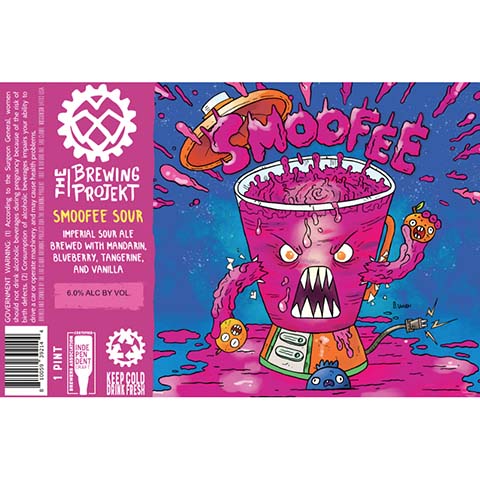 The Brewing Projekt Smoofee Imperial Sour (Mandarin, Blueberry, Tangerine, and Vanilla)