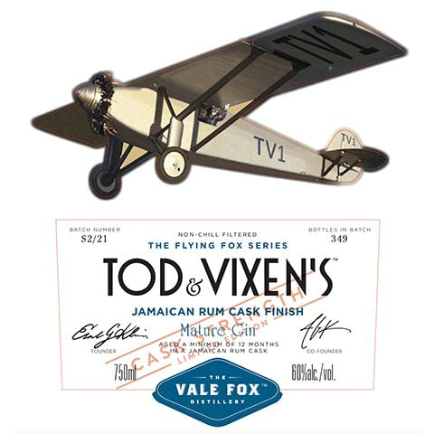 The Flying Fox Series Tod Vixen's Cask Strength Jamaican Rum Cask Finish  Gin