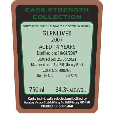 The Glenlivet 14 Years Scotch Whisky (2007)