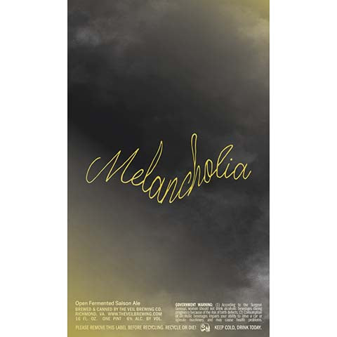 The Veil Melancholia Saison Ale
