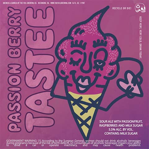 The Veil Passion Berry Taste Sour Ale